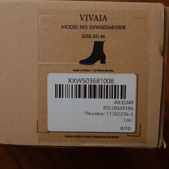 Vivaia Round Toe Chunky Heel Boots - New with Box! - Size EU40 - Picture 5 of 12